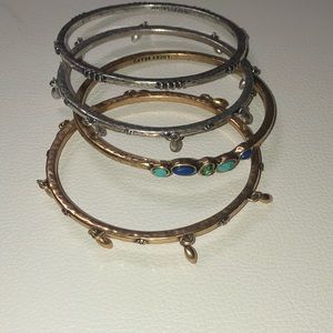 Lucky Brand silver/gold bracelets